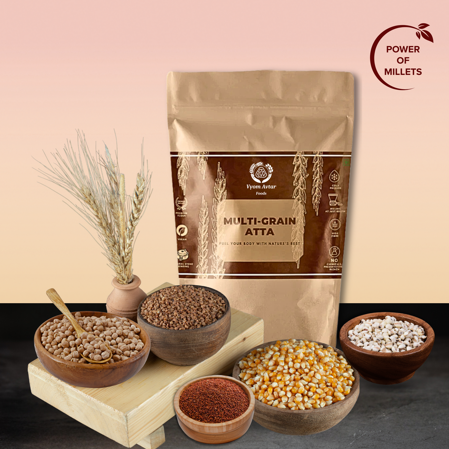 Cold Pressed Multi-Grain Atta
