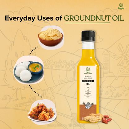 Wood Pressed GroundNut Oil