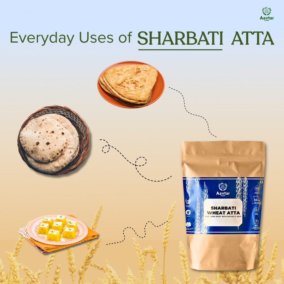 Cold Pressed Sharbati Wheat Atta
