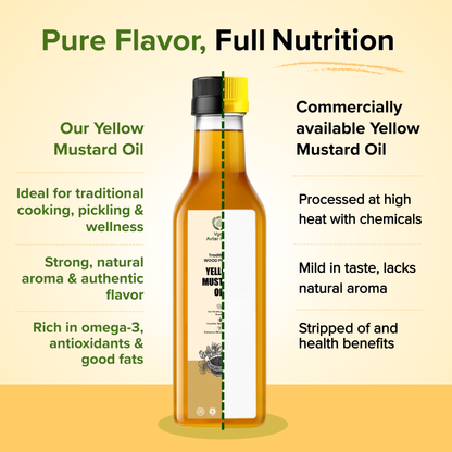 Wood Pressed Yellow Mustard Oil