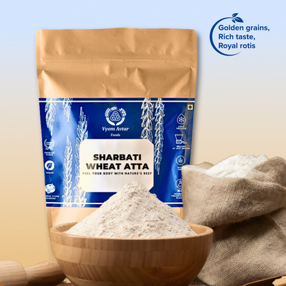 Cold Pressed Sharbati Wheat Atta